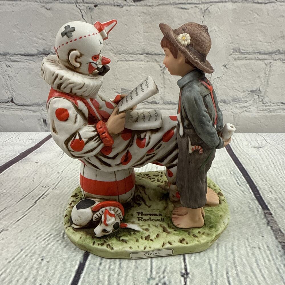 Antique Dave Grossman Norman Rockwell 1918 NR22 Circus Porcelain‎ Figure Japan